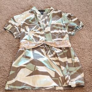 Stylish Women's Camouflage Top